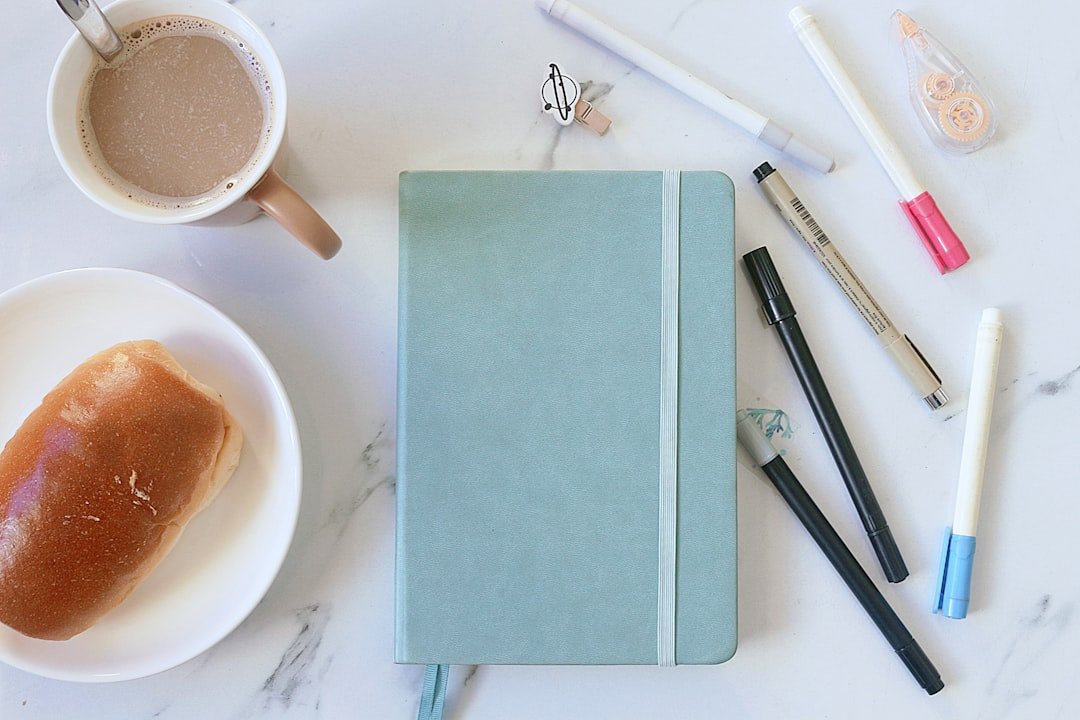 morning routine habits coffee notebook