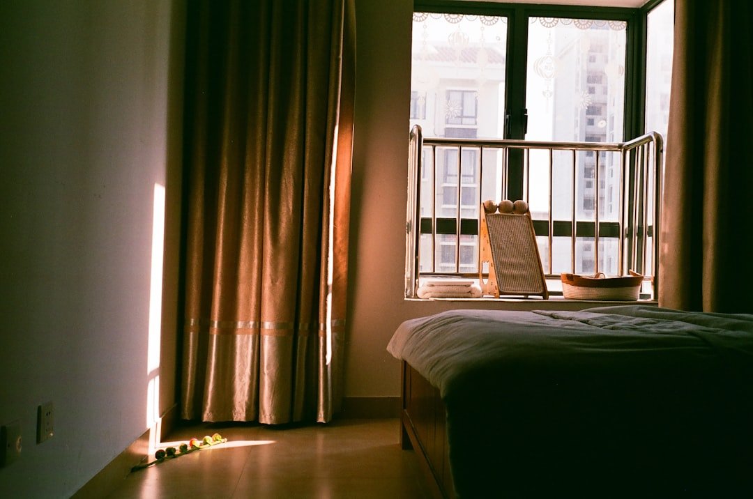 morning sunlight bedroom window