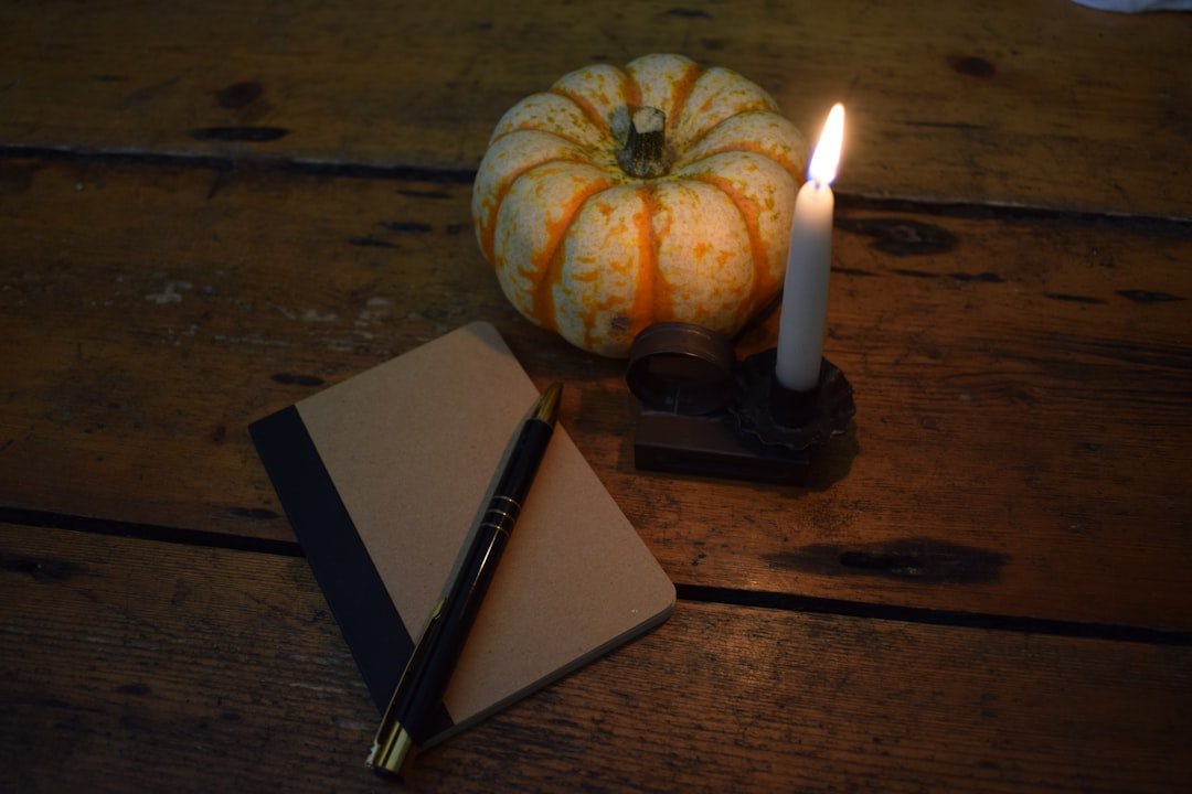 candle meditation journal notebook