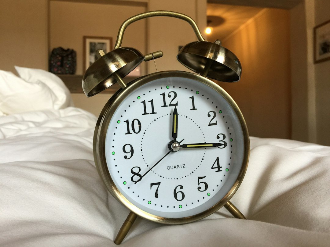 alarm clock bed morning