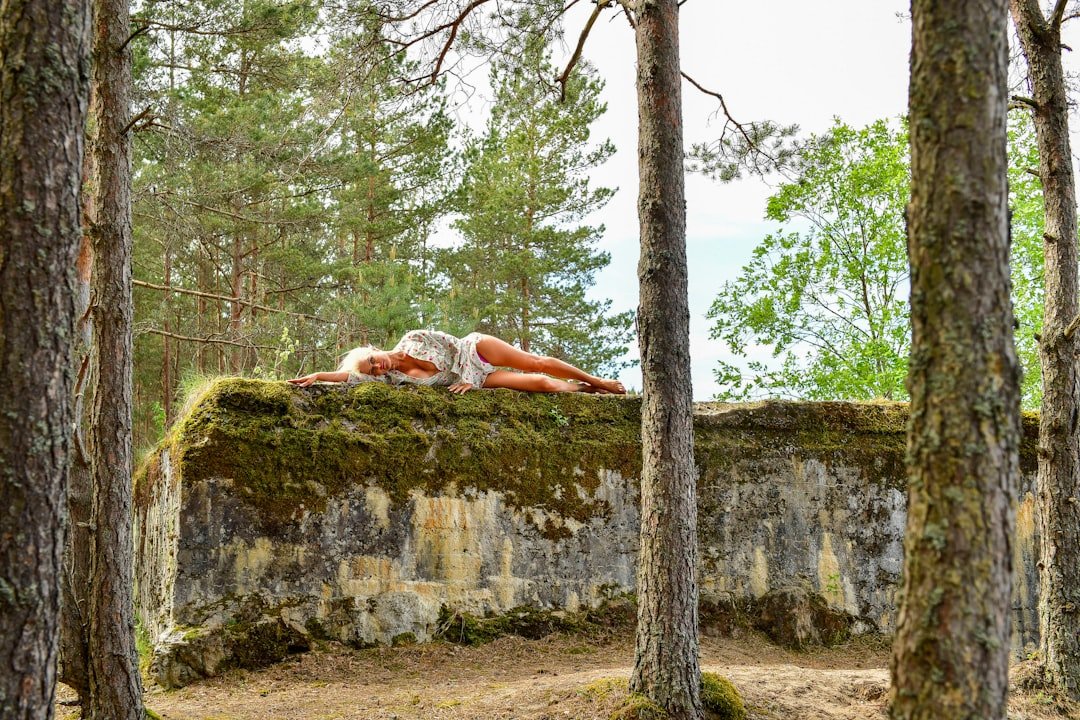 peaceful woman meditation nature