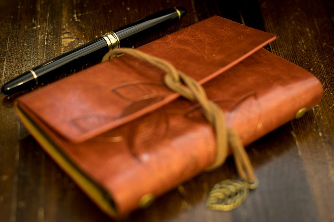 open journal pen notebook