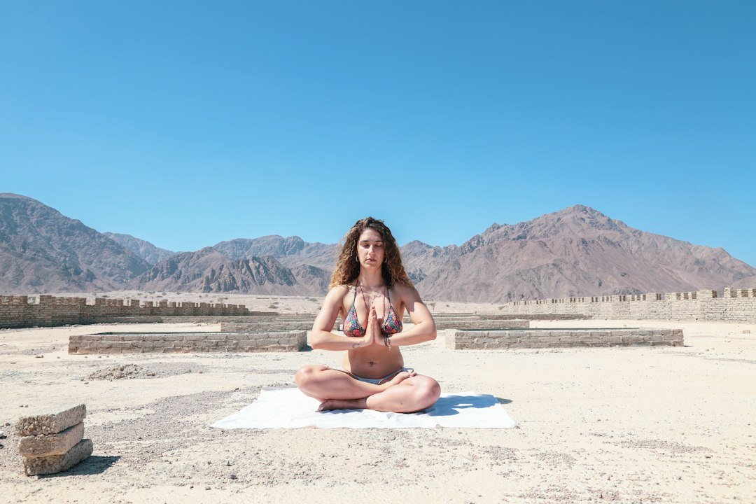 woman meditating body scan
