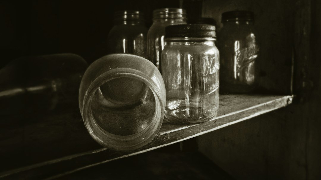 moonlit glass jar