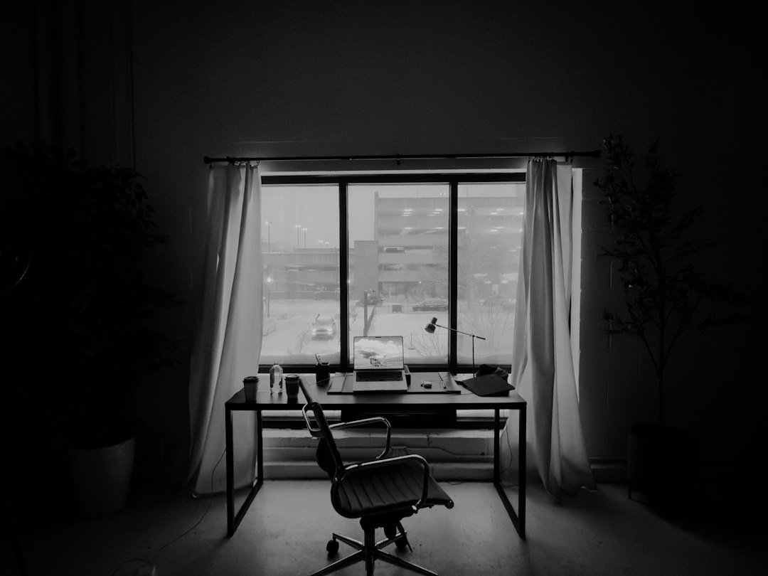 quiet office desk