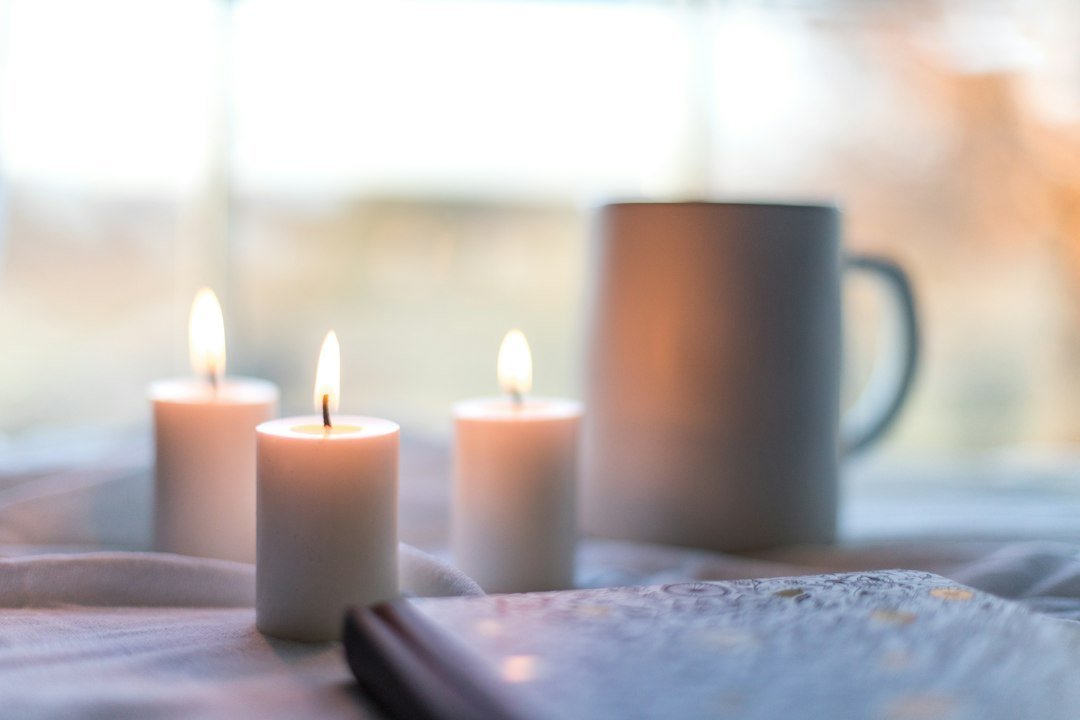 meditation candles journal