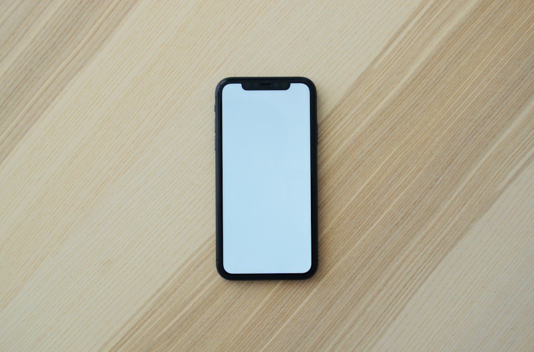 phone on table