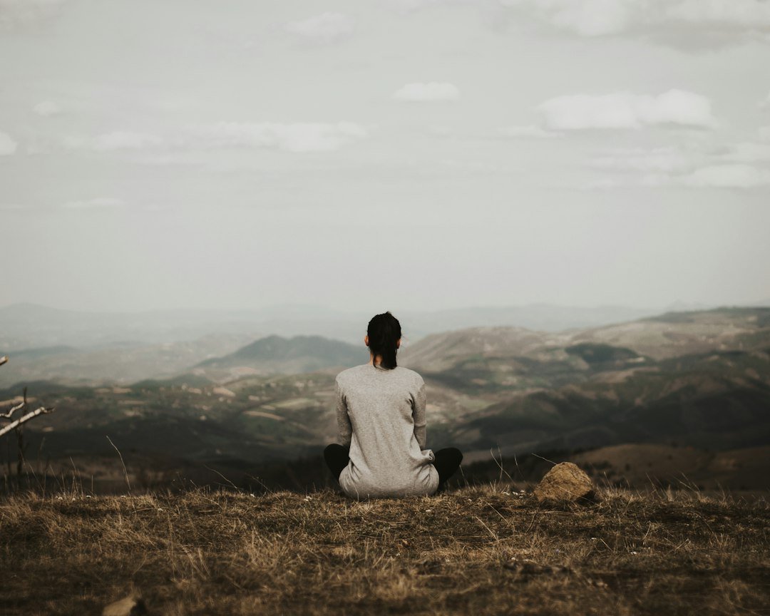 woman meditation peaceful nature